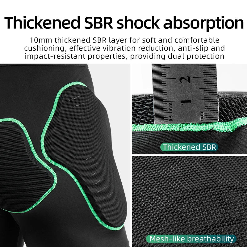 ROCKBROS Protective Padded Shorts Hip Butt Safety Protection