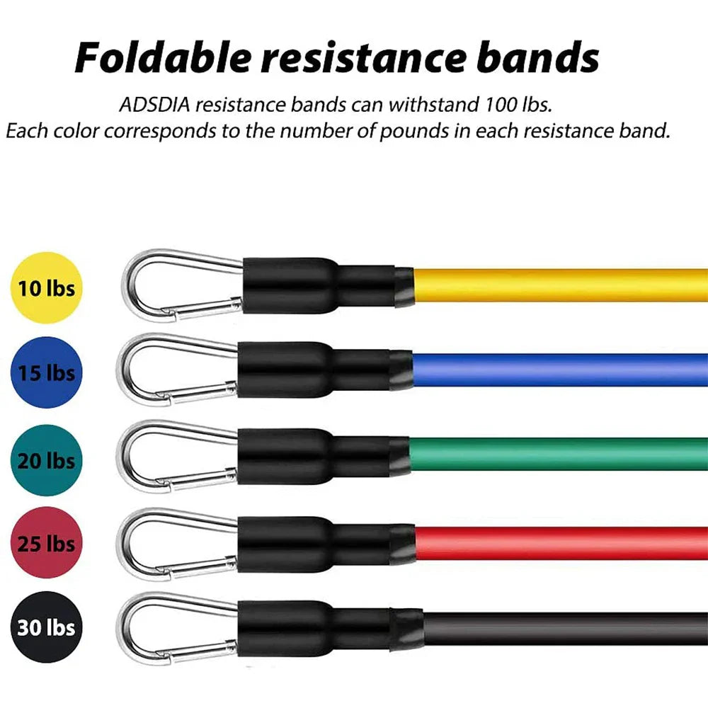 Resistance Bands Set Bodybuilding Home Gym Equipment Professional