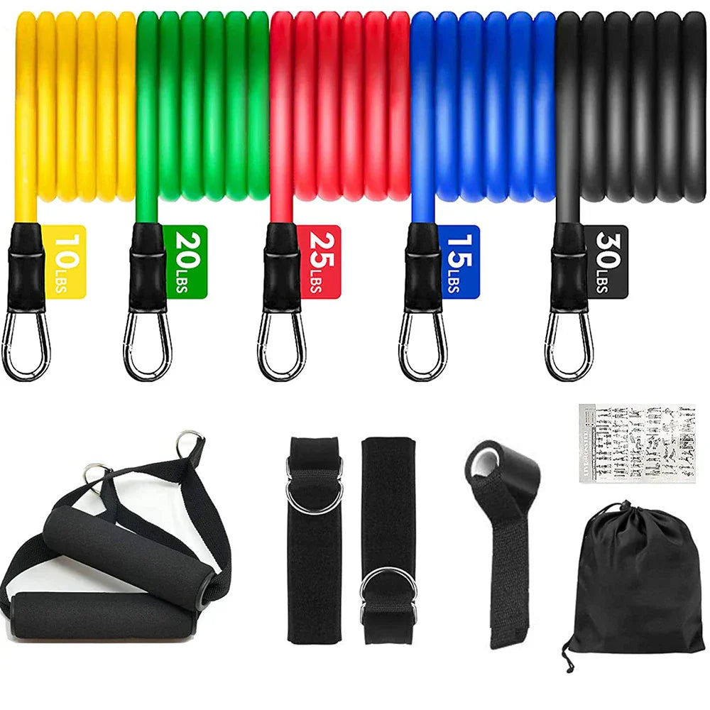 Resistance Bands Set Bodybuilding Home Gym Equipment Professional