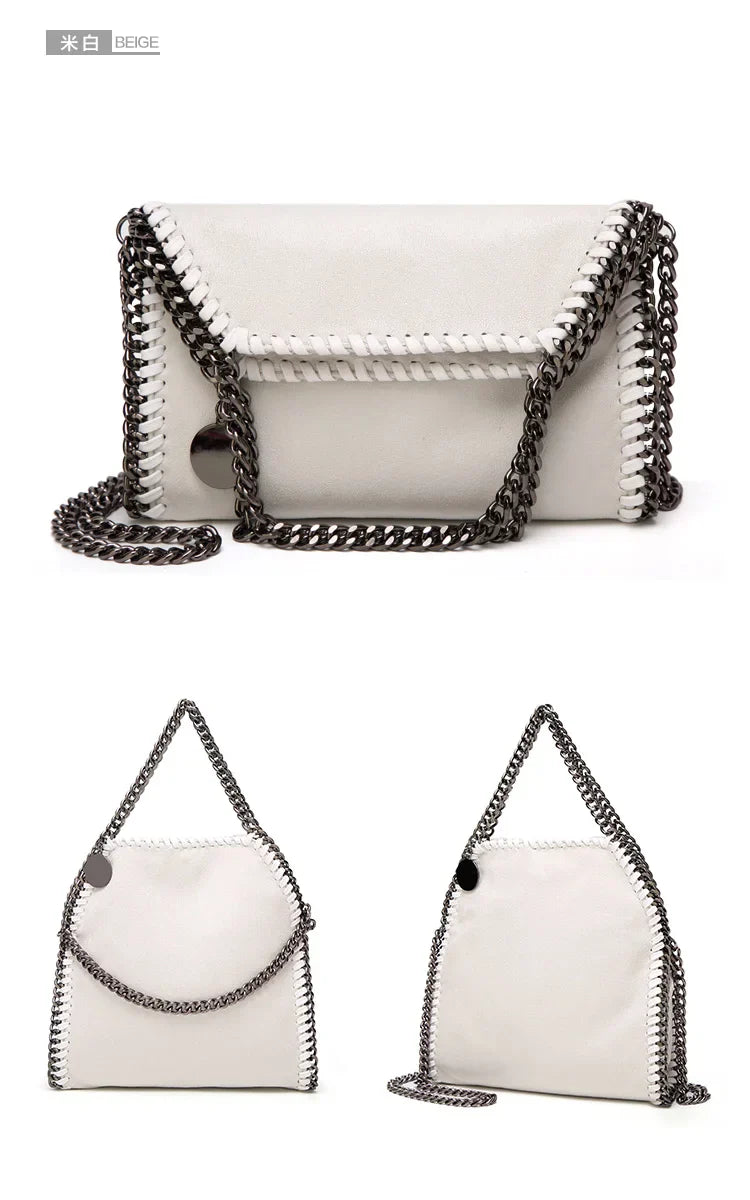 Retro Crossbody Bags for Women Chains Strap Shoulder