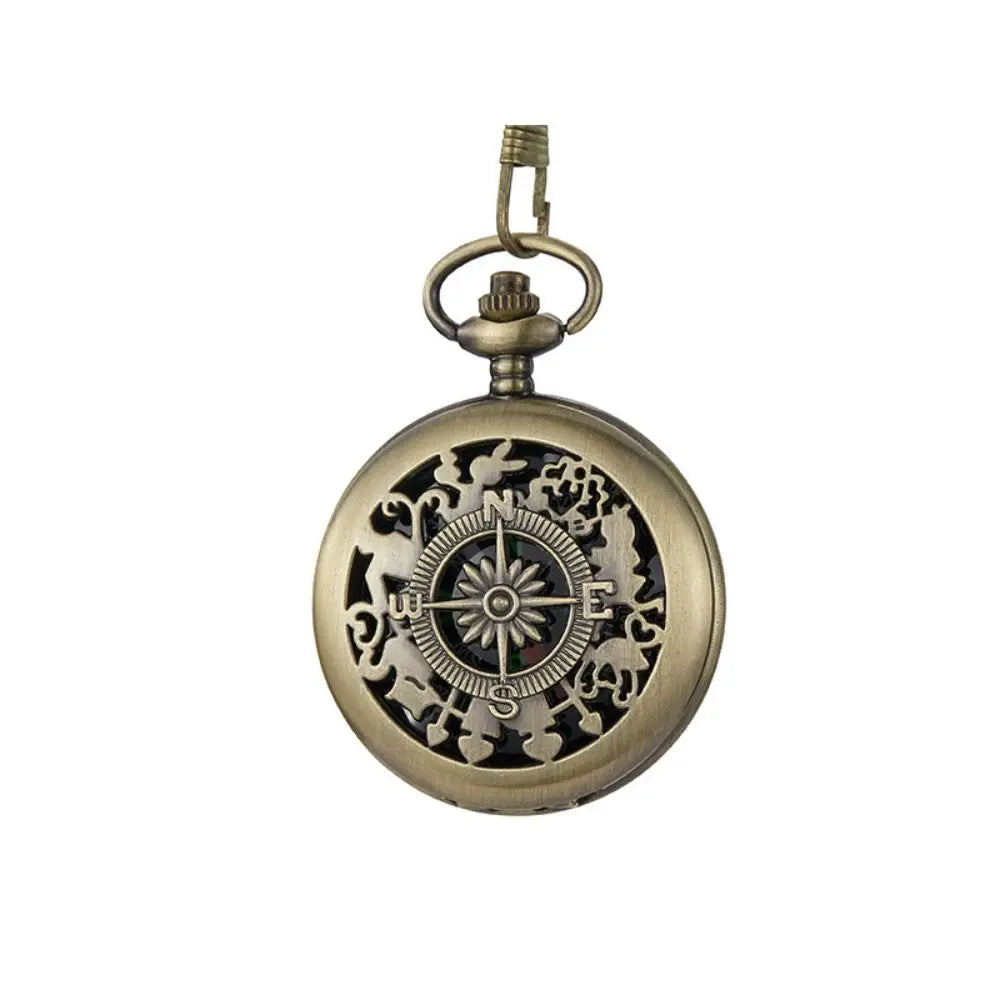 Retro Outdoor Hiking Navigation Compass Vintage Bronze Pocket