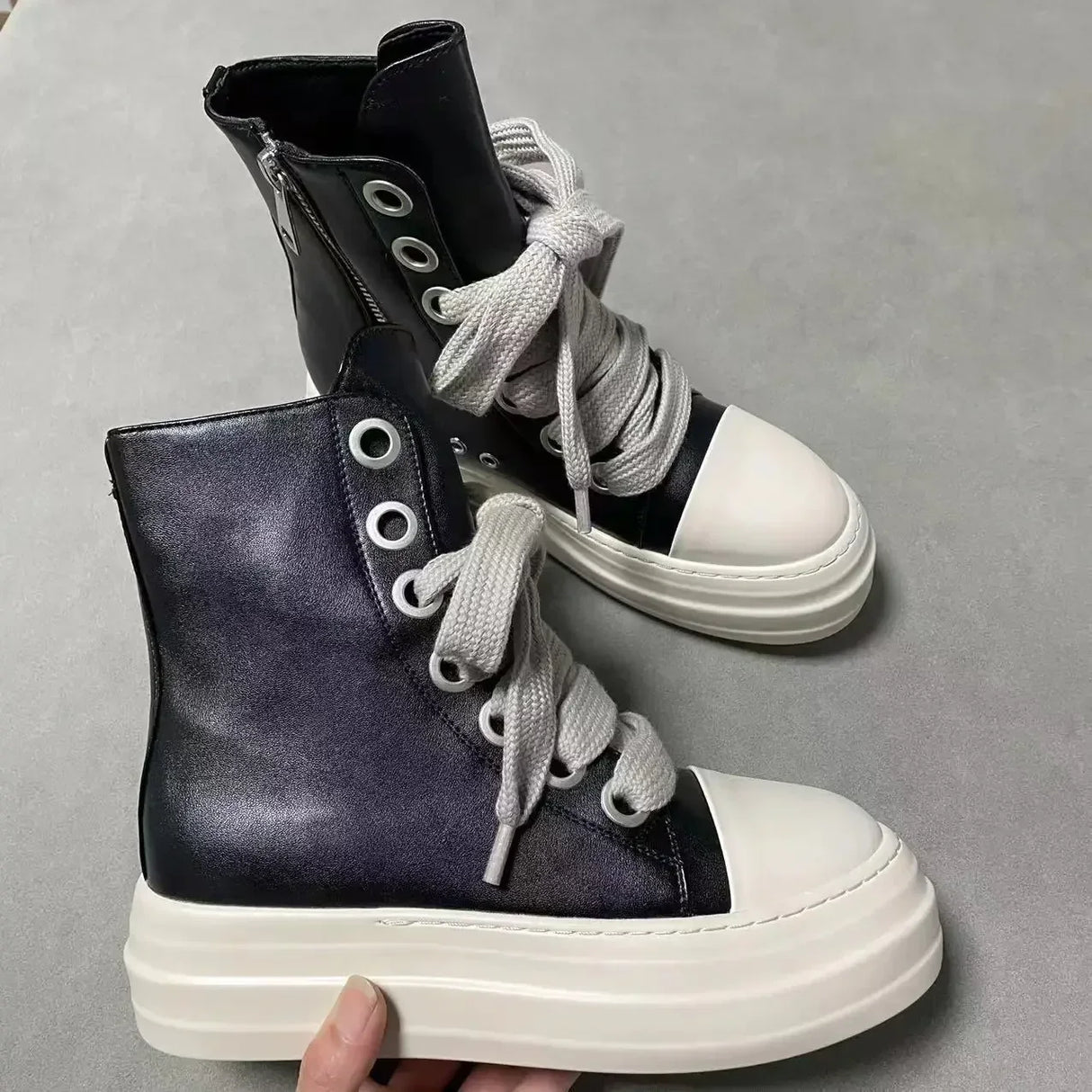 Rick Vintage Thick Shoelaces Design Men's Wide Shoelaces