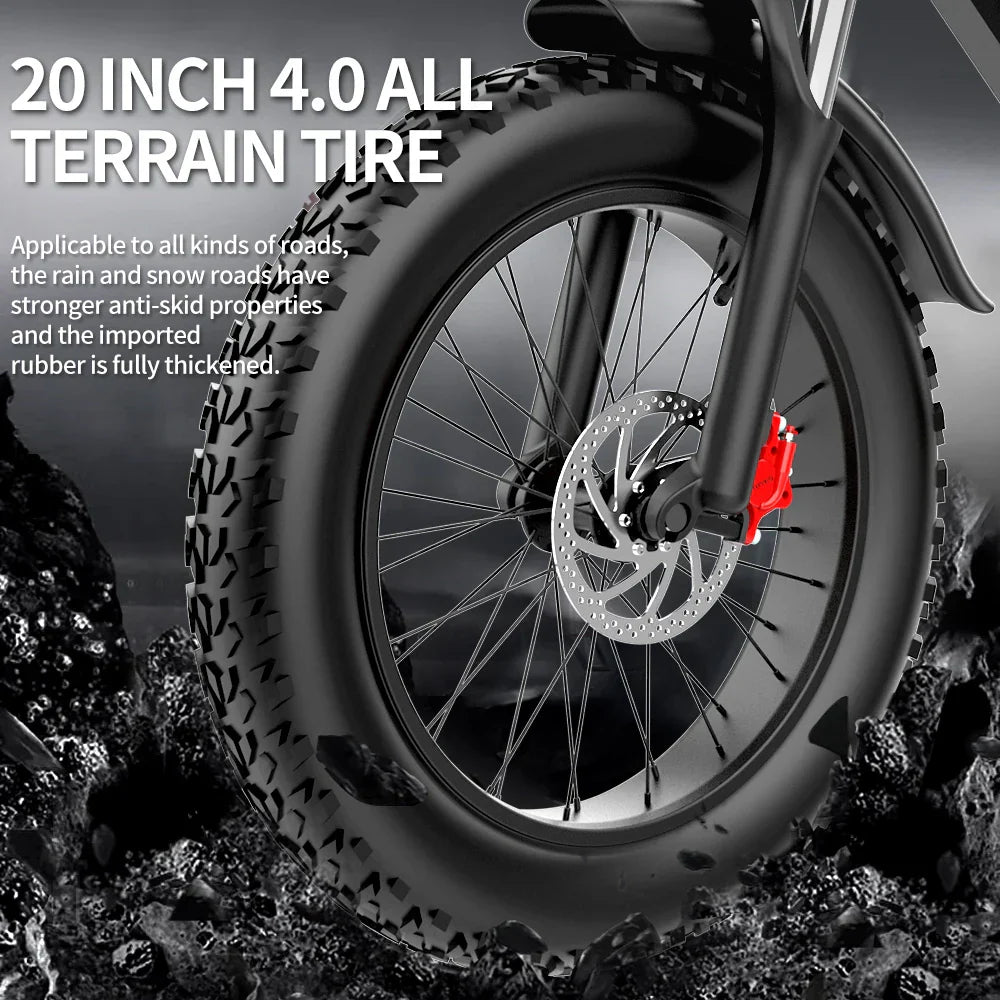 Ridstar Q20 Electric Bike 2000W 48V 40AH Waterproof
