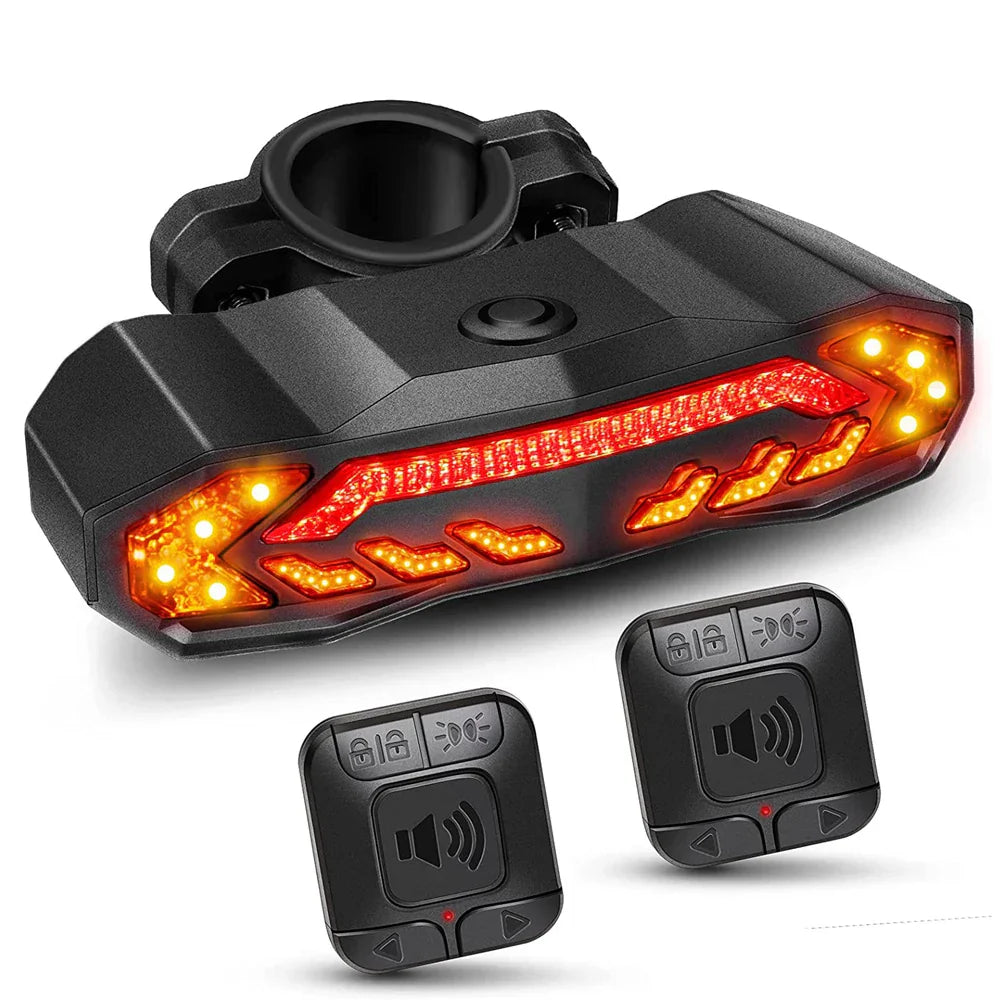 Rockbye Bicycle Rear Light Alarm Waterproof Rechargeable Scooter