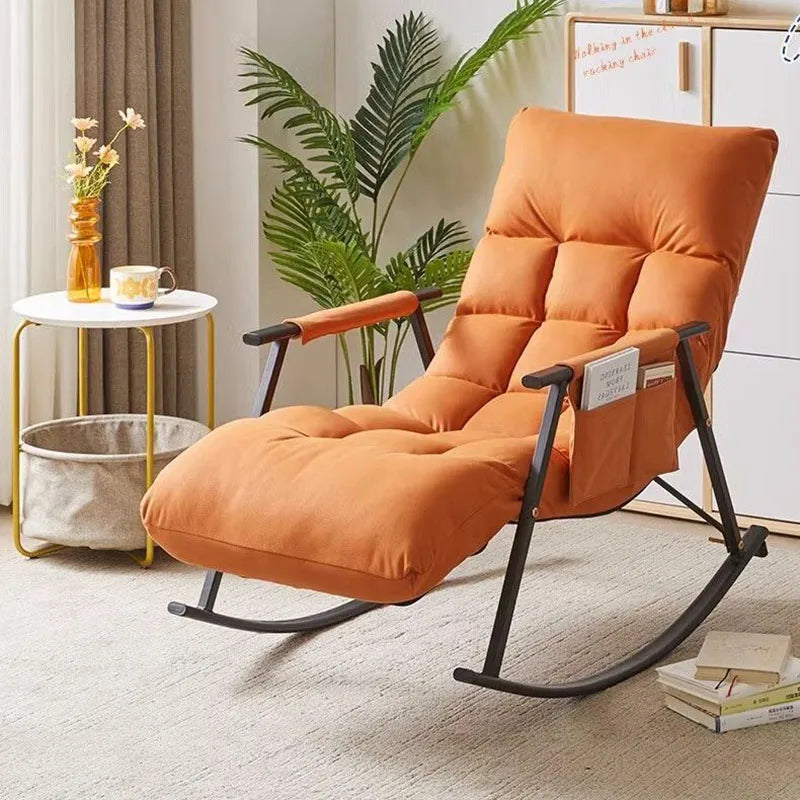 Rocking Chair Folding Nordic Balcony Lazy Chair Adult
