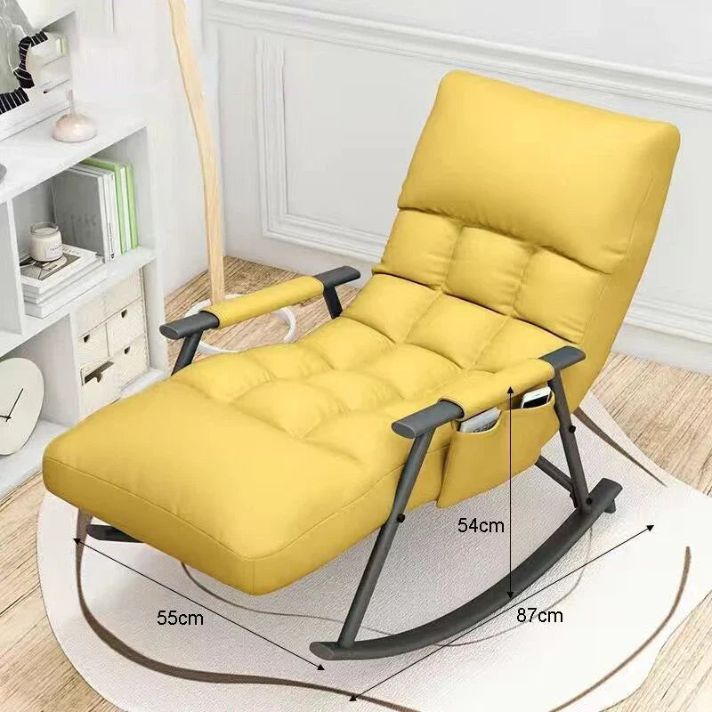 Rocking Chair Folding Nordic Balcony Lazy Chair Adult