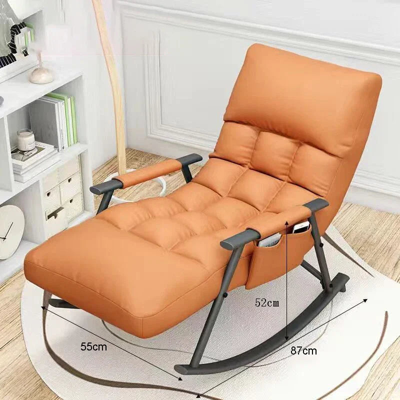 Rocking Chair Folding Nordic Balcony Lazy Chair Adult