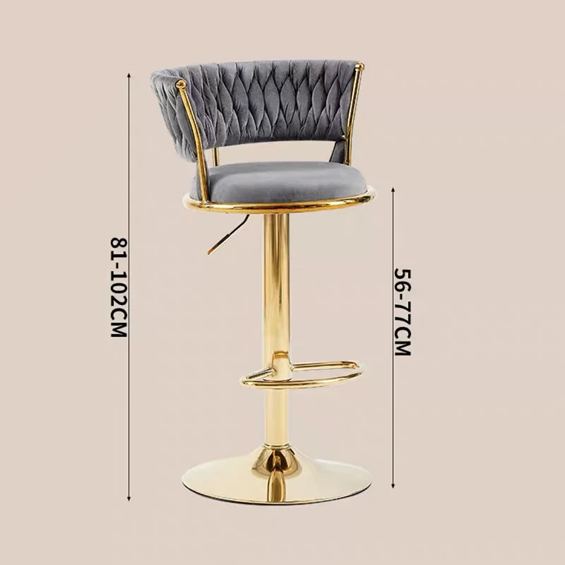 Rotating Lifting Bar Chair, High Foot Stool, Nordic