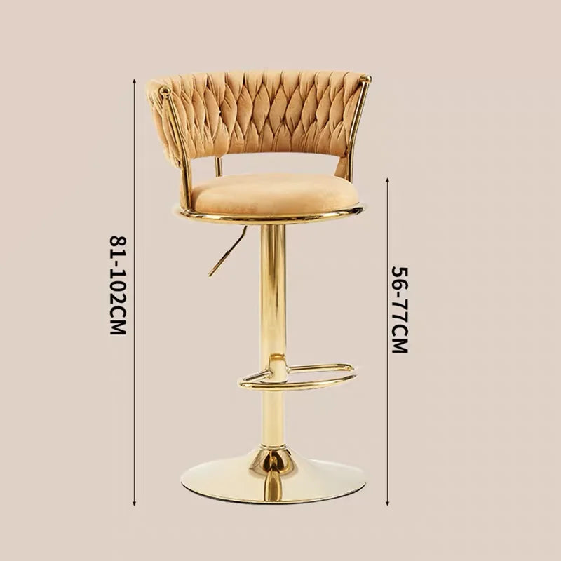 Rotating Lifting Bar Chair, High Foot Stool, Nordic