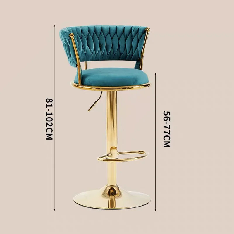 Rotating Lifting Bar Chair, High Foot Stool, Nordic