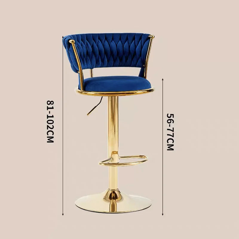 Rotating Lifting Bar Chair, High Foot Stool, Nordic