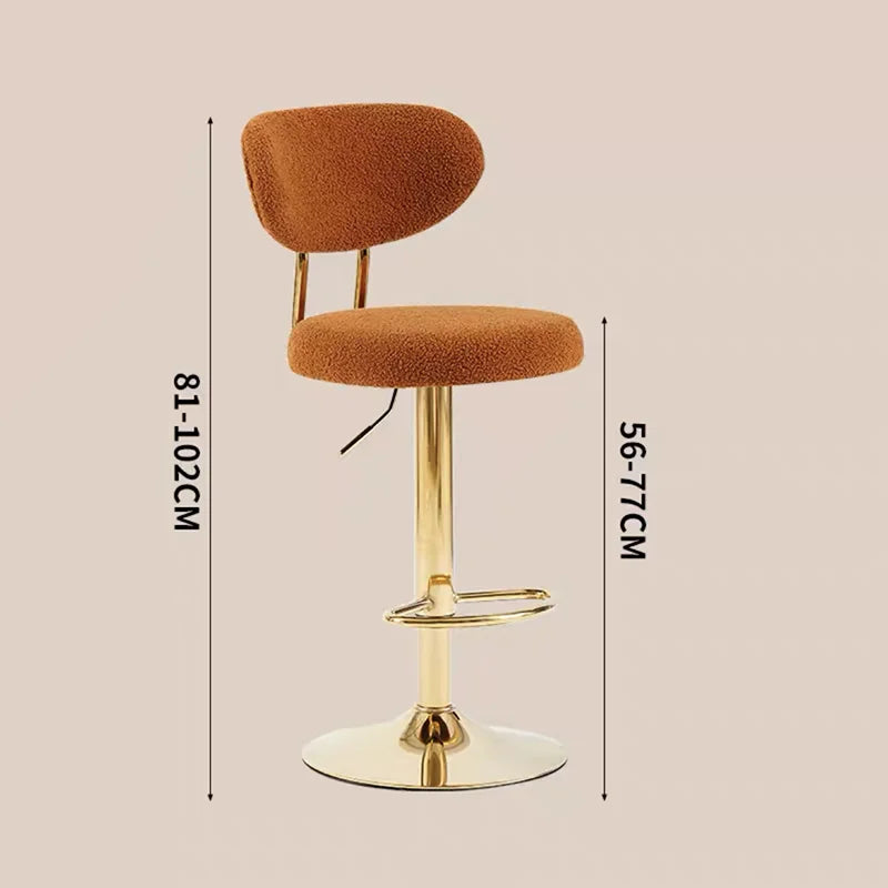Rotating Lifting Bar Chair, High Foot Stool, Nordic