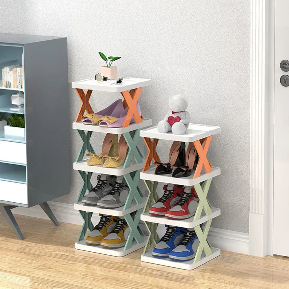 Rounded Combined Shoe Cabinet Storage Small And Convenient