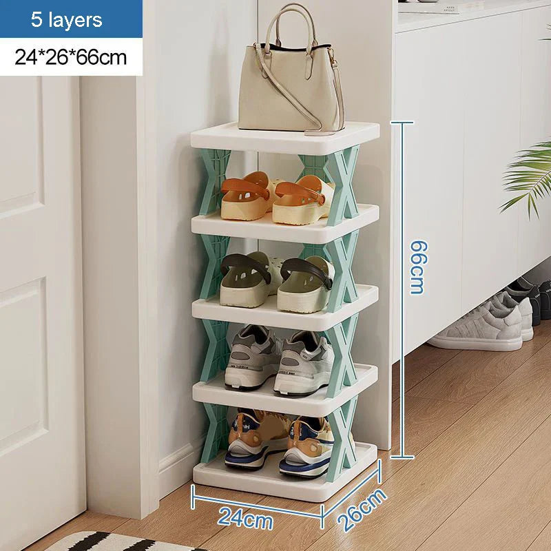 Rounded Combined Shoe Cabinet Storage Small And Convenient