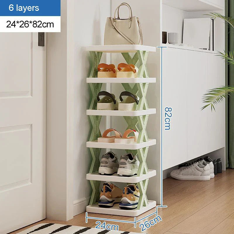 Rounded Combined Shoe Cabinet Storage Small And Convenient