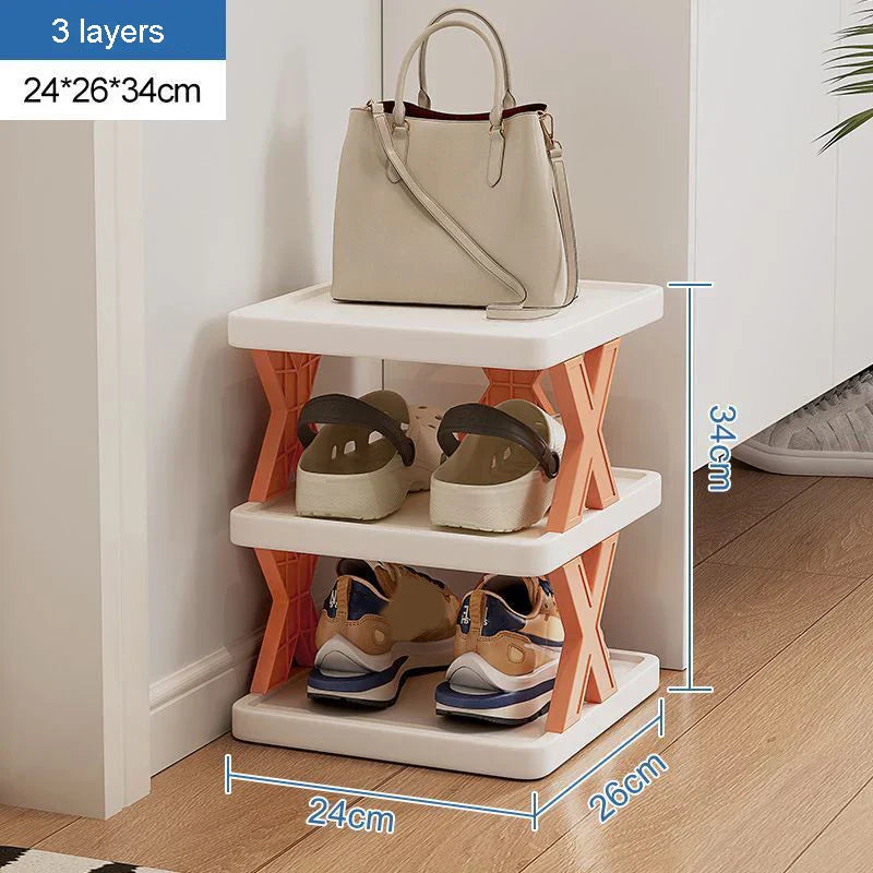 Rounded Combined Shoe Cabinet Storage Small And Convenient