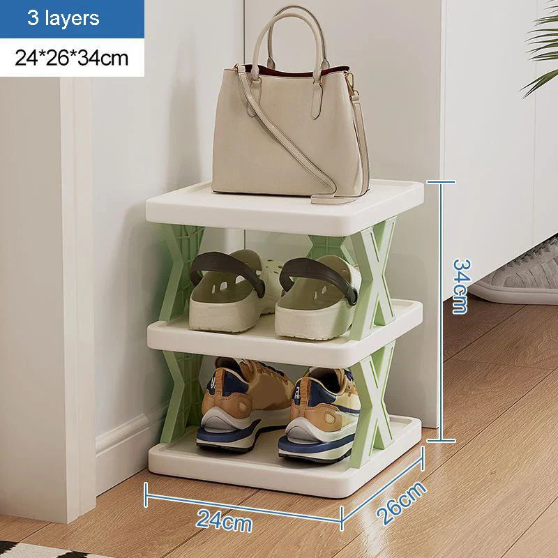 Rounded Combined Shoe Cabinet Storage Small And Convenient