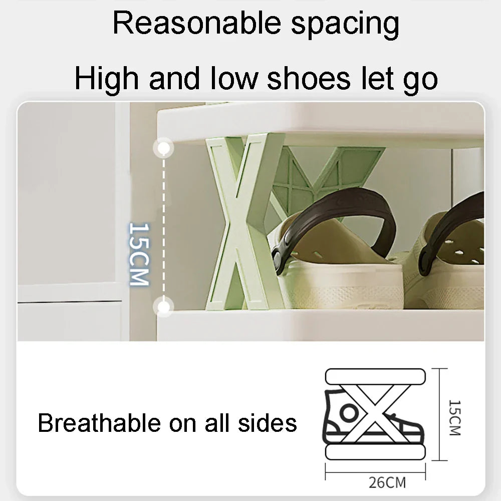 Rounded Combined Shoe Cabinet Storage Small And Convenient