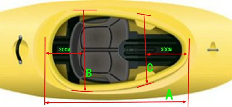 S-XL Black Universal Cockpit Cover Fit paddle Kayak