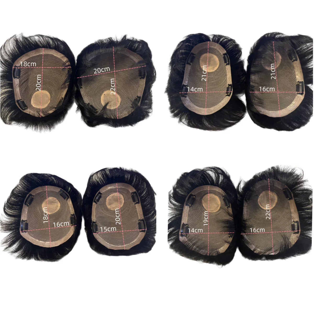 Prosthetic Hair Male 100% Human Hair Toupee Wigs