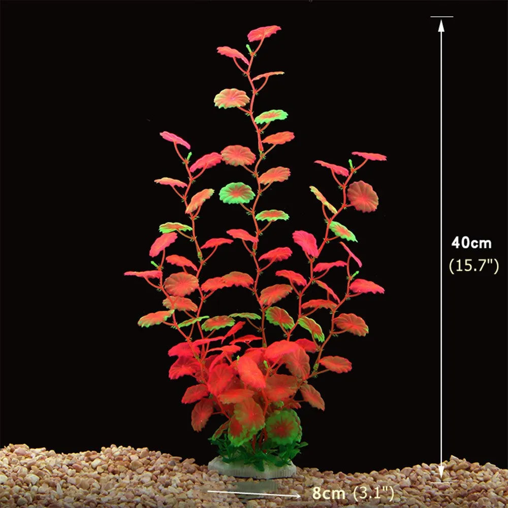 24-52cm Large Aquarium Plants Plastic Grass Fish Tank