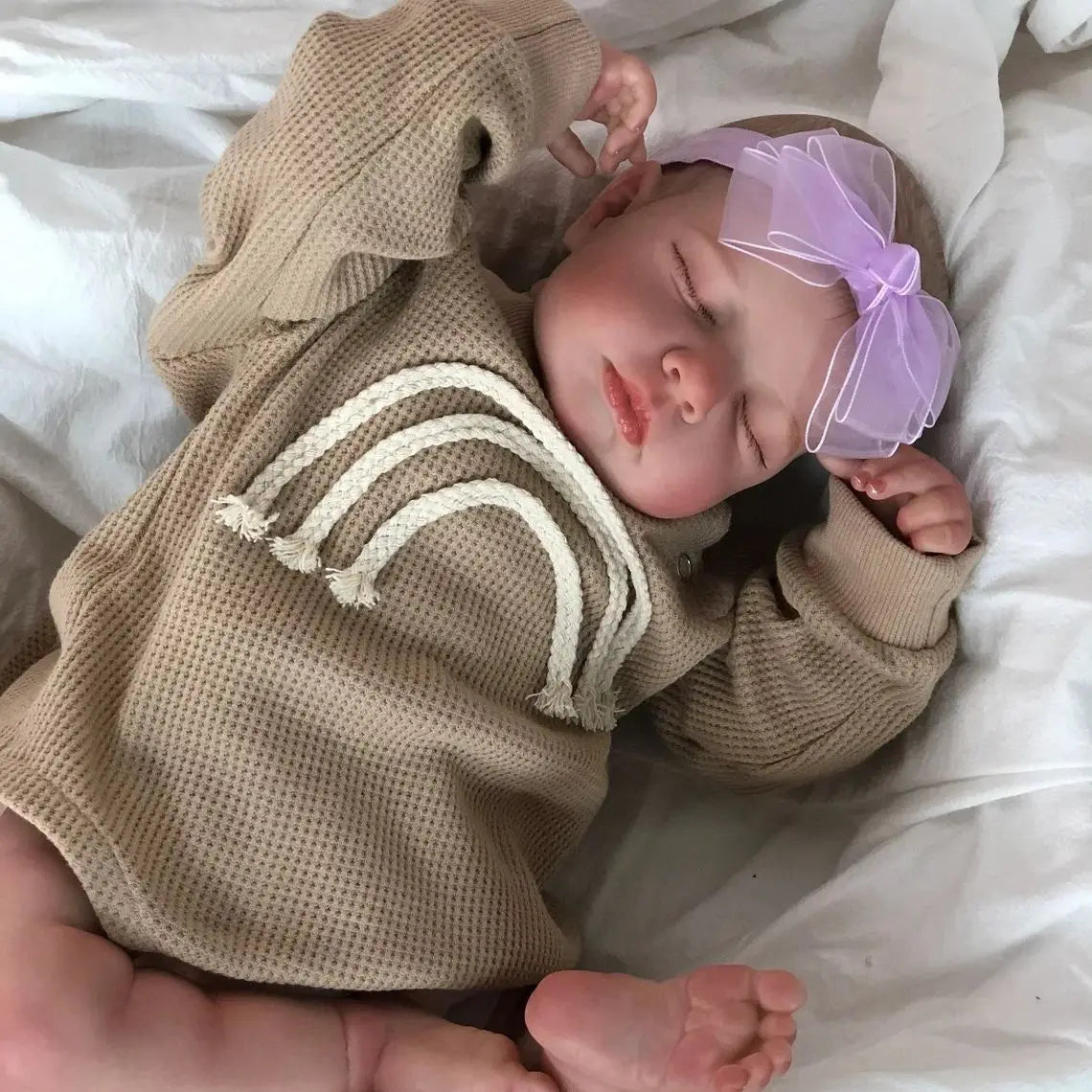 49CM Already Finished Painted Bebe Reborn Doll LouLou