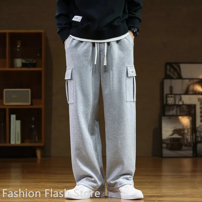Autumn Sweatpants Men Casual Track Pant Male Multi-Pockets