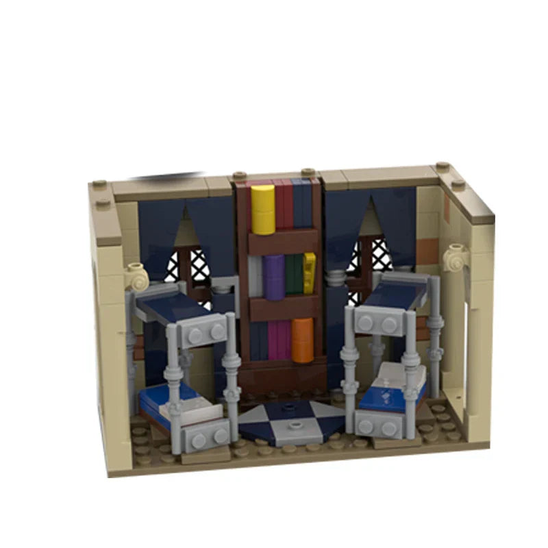 HP Modular Building Green Yellow Blue Dorms Model