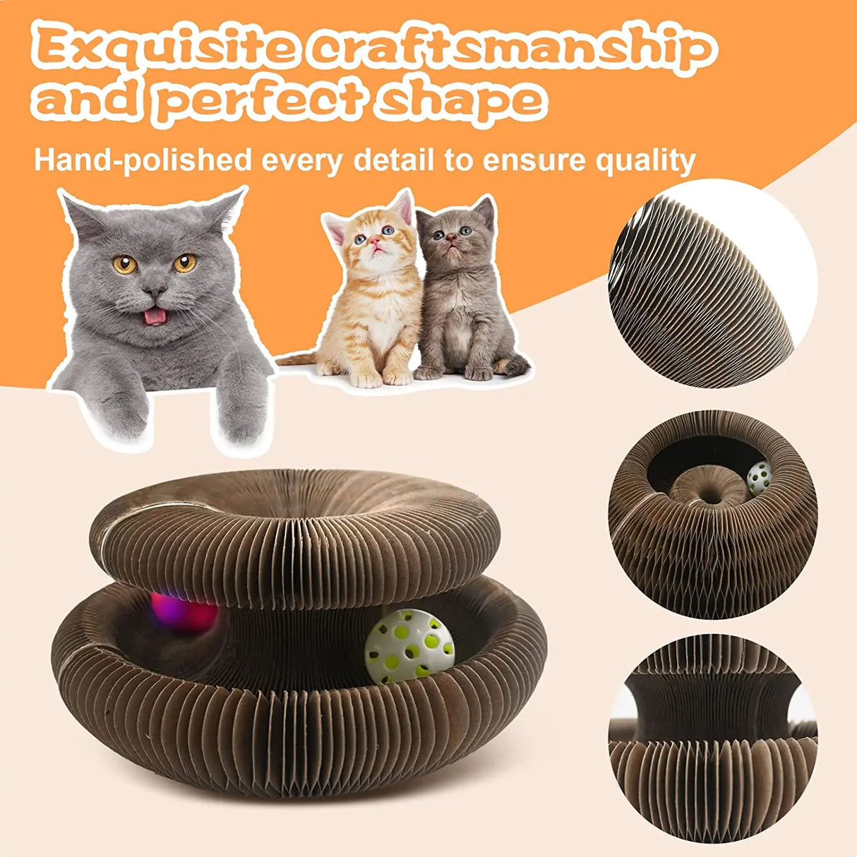 Cat Toy Magic Organ Cat Scratch Board With