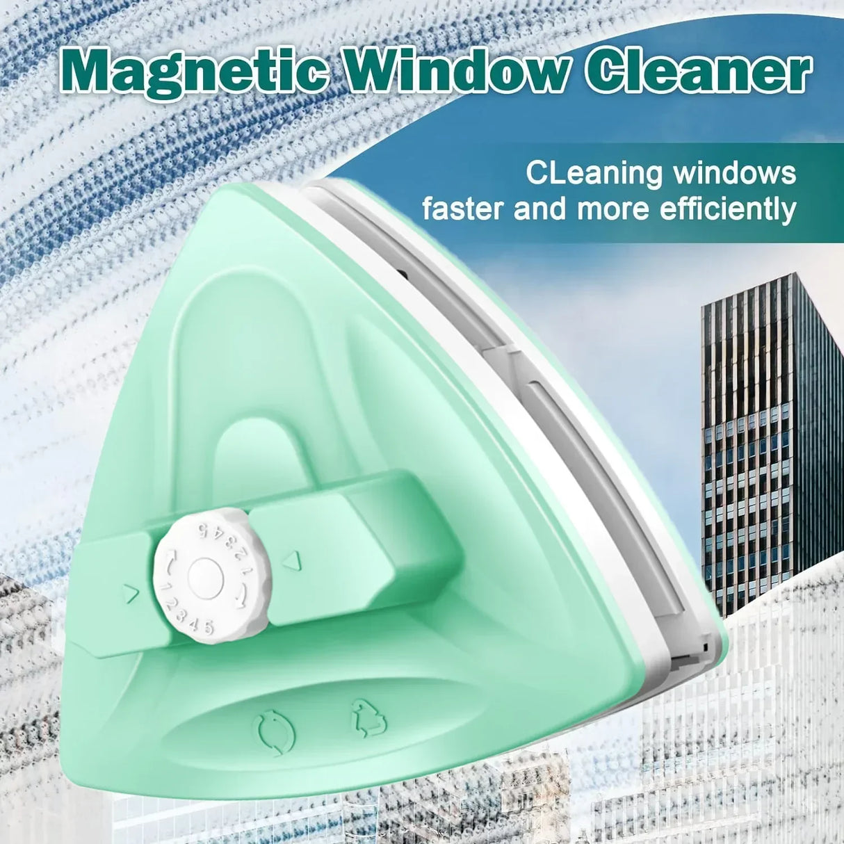 Double Side Magnet Cleaner Brush Adjustable Magnetic Glass