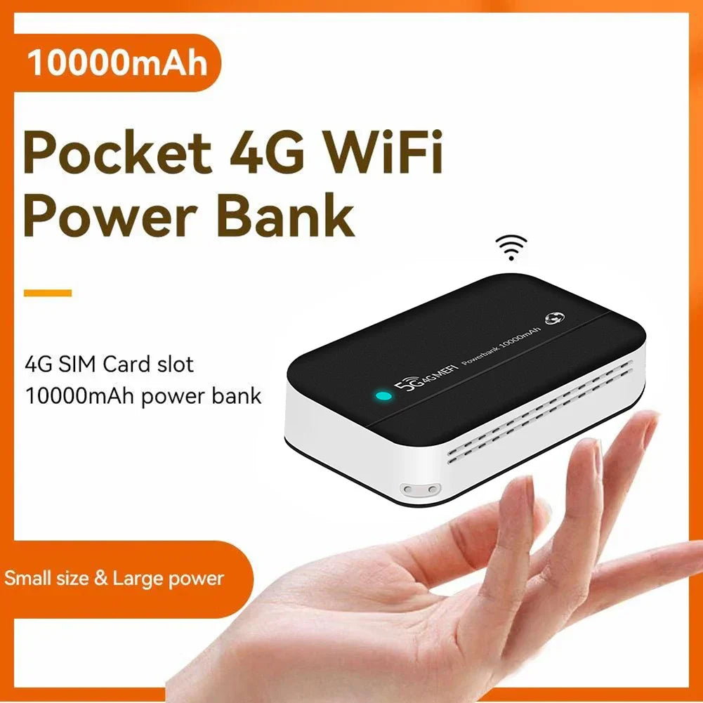 4G LTE Portable Power Bank WiFi 10000mAh Wireless
