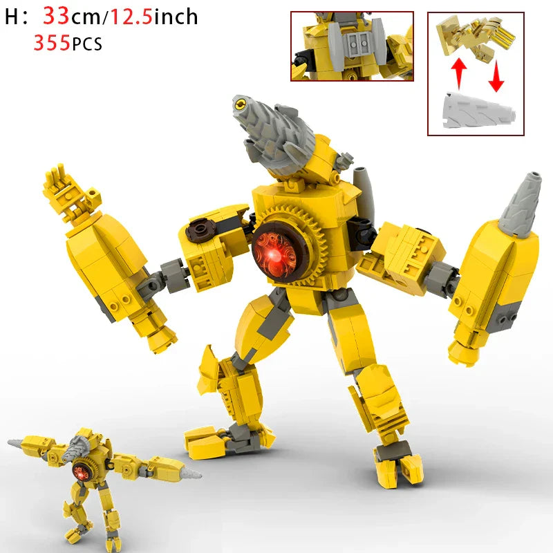 Moc Skibidi Toilet Builing Blocks Titan Clock Man