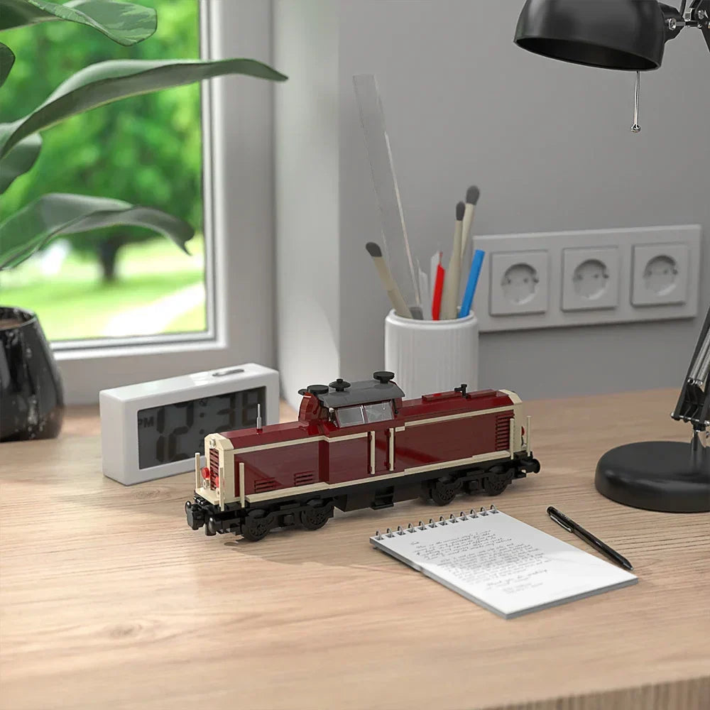 MOC City High-Tech Electric V100 German Cargo Locomotive