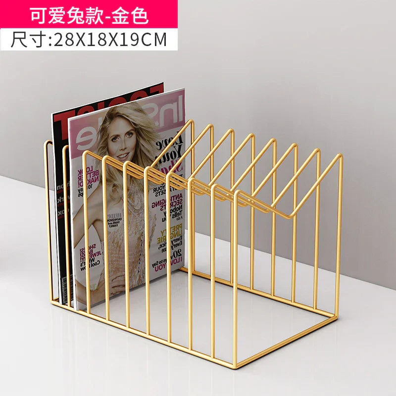 Metal Bookends Magazine Racks Sideboards Display Organizer Bedroom