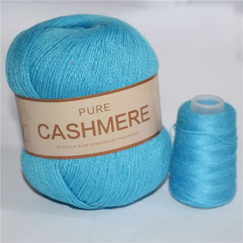 Pure Natural Mongolian Cashmere Yarn Crochet Lana para