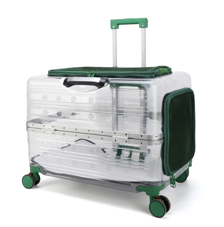Pet Trolley Bag Case Carrier for Cats Expands