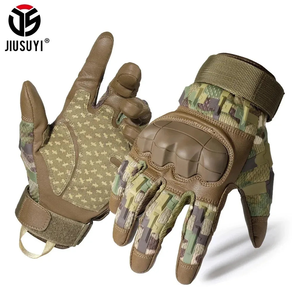Men Tactical Military Gloves Full Finger Hard Shell