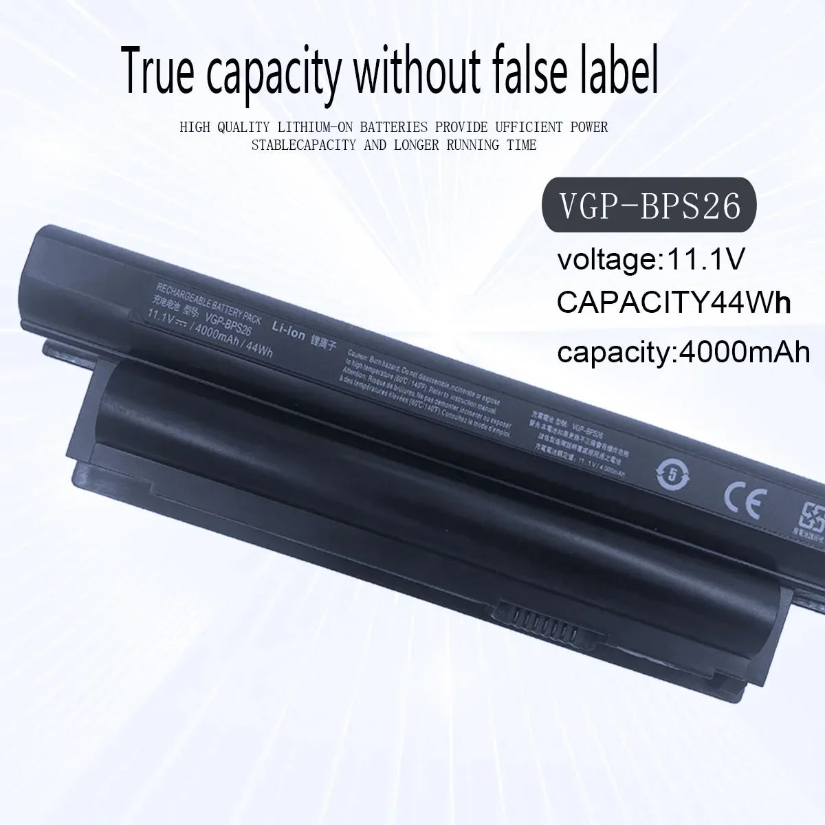 BPS26 Laptop Battery for Sony Vaio VGP-BPL26 VGP-BPS26