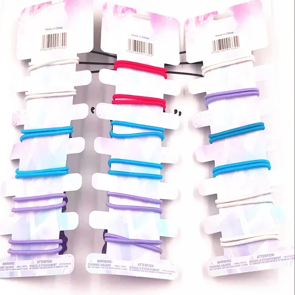 6PCS/Lot Hair Accessories Princess Elsa Anna Elastic Hair