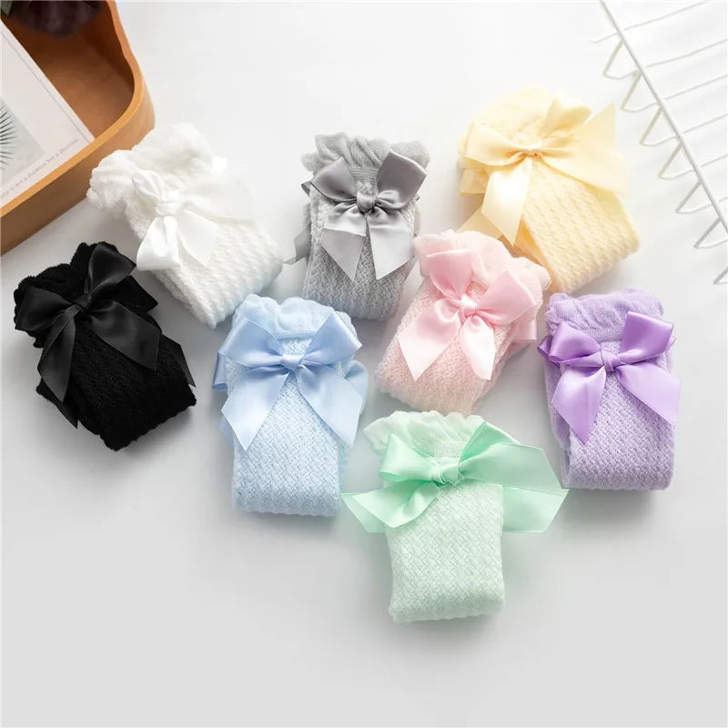 New Kids Socks Cute Bow Knot Baby Girls