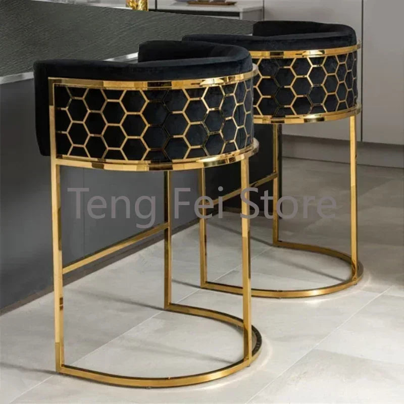Luxury Nordic Bar Chair Simple Modern Backrest Bar