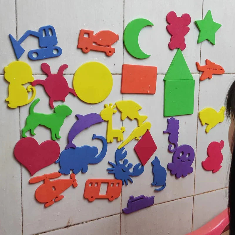 36Pcs/Set Alphanumeric Letter Bath Toy 3D Puzzle Baby