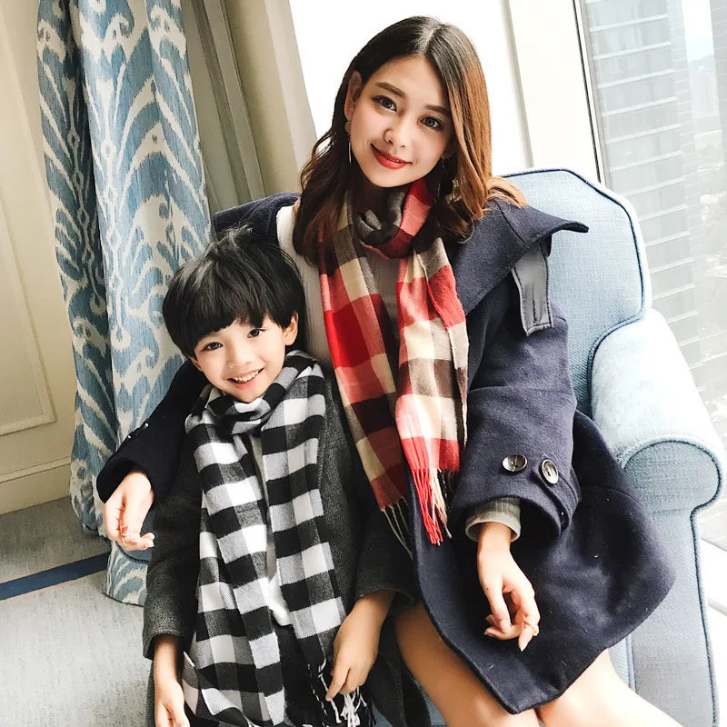 Children's Scarf family look Matching outfits Mother Kids
