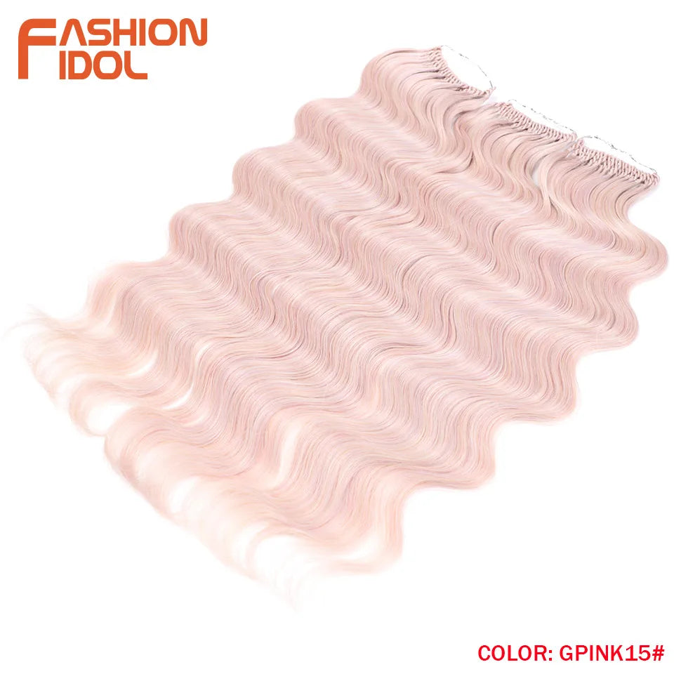 FASHION IDOL 24 Inch Body Wave Crochet Hair