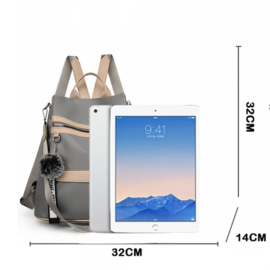 3 In 1 High Quality Antitheft Backpack Women