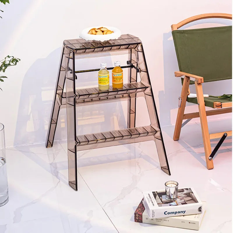 Nordic Light Luxury Ladder chair Folding High Stools