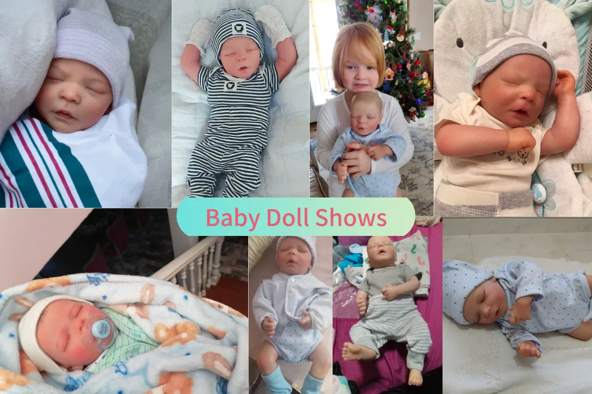 43CM Reborn Baby Doll Silicone Vinyl Cloth Preemie