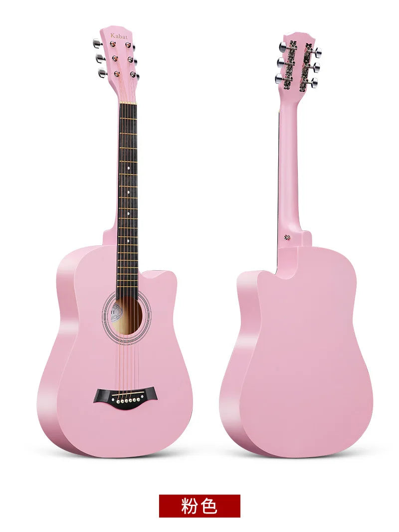 VZb 38-inch folk acoustic guitar beginners practice guitar