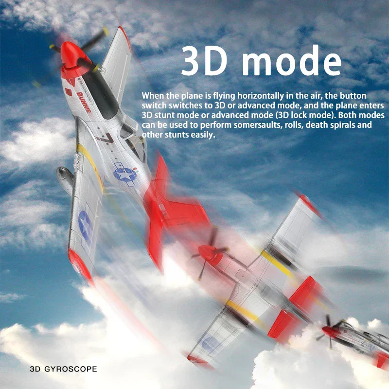 Wltoys XK A280 RC Plane P51 Model 3D/6G