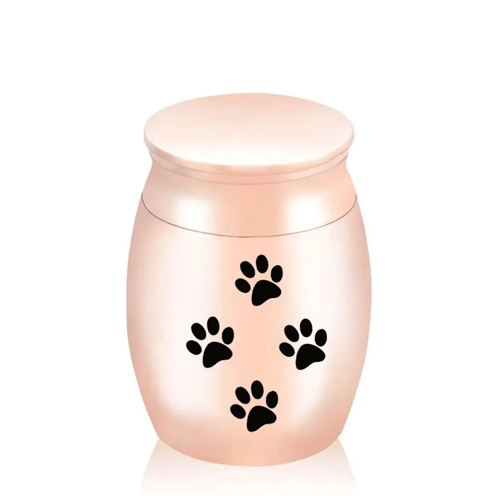 Pet Memorials Pet Urn Dog Paw Print Hair